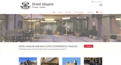 Desktop Screenshot of hotelalegret.com